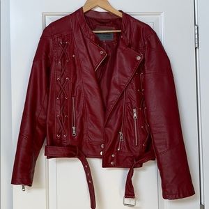 Faux leather jacket